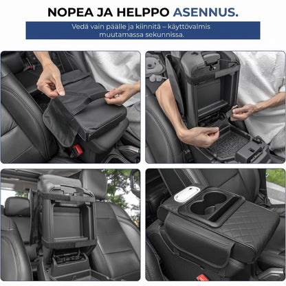 5-in-1 järjestelijä auton keskikonsoliin