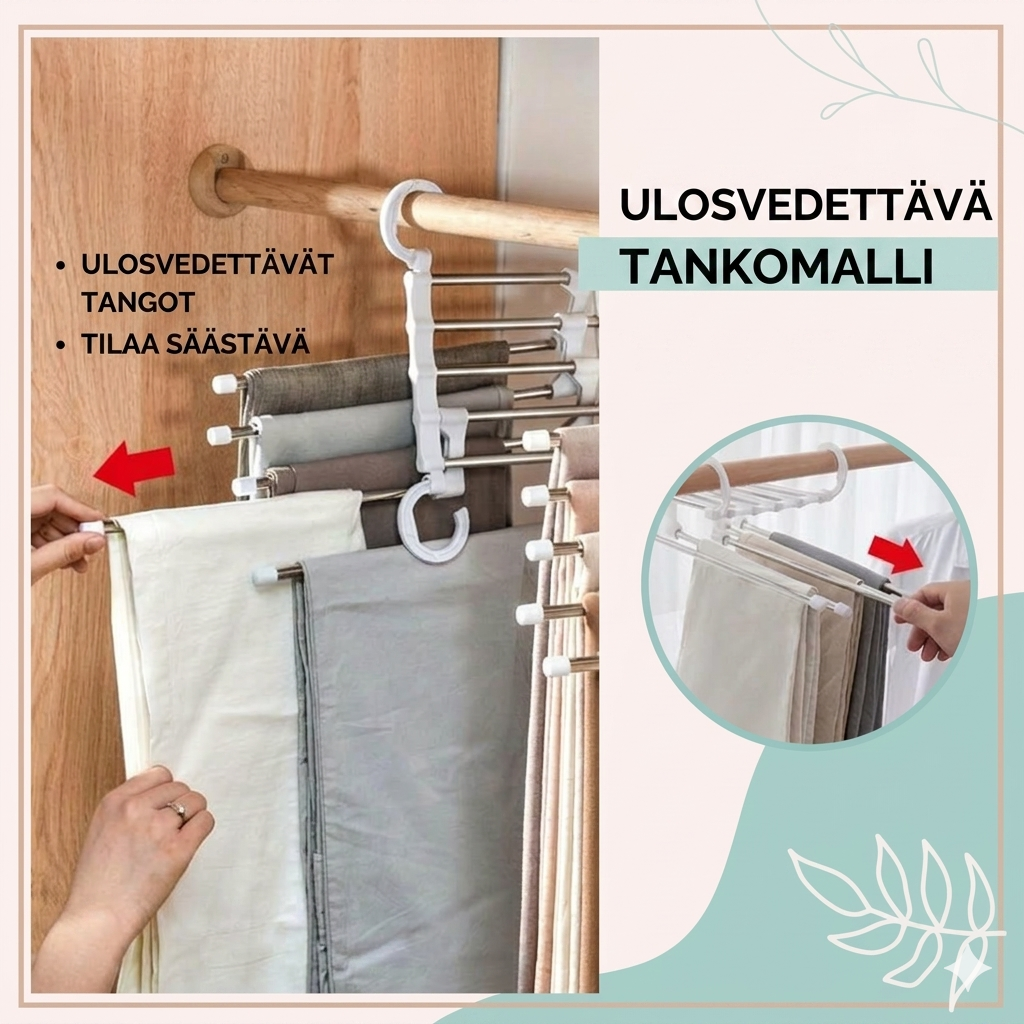 Monitoiminen housuteline