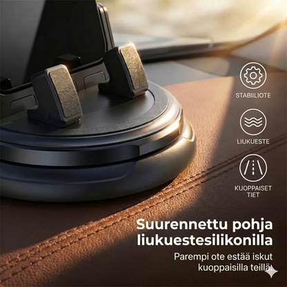 360° kääntyvä puhelinpidike kojelaudalle