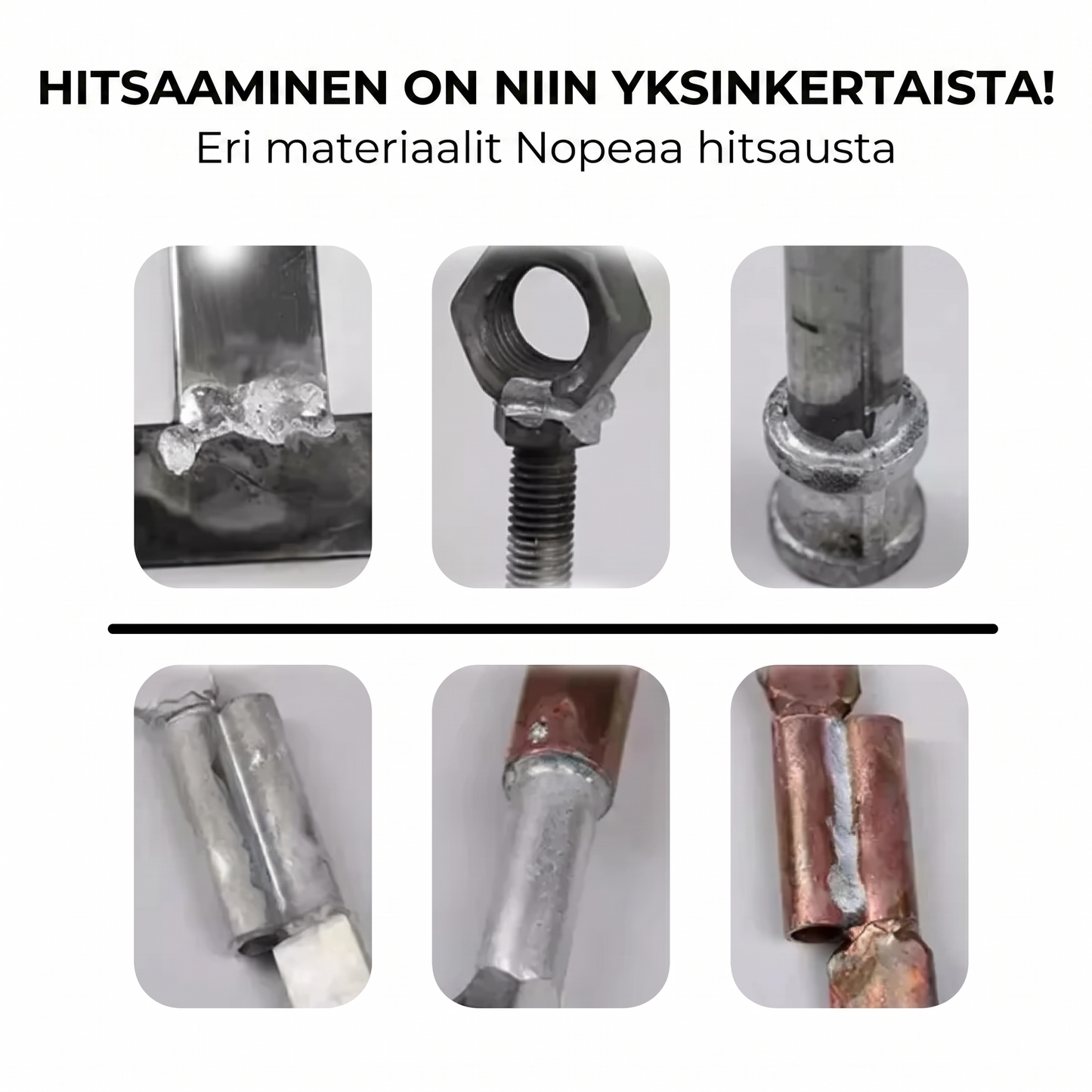 Universaalit matalalämpötila-hitsauspuikot – 6 kpl