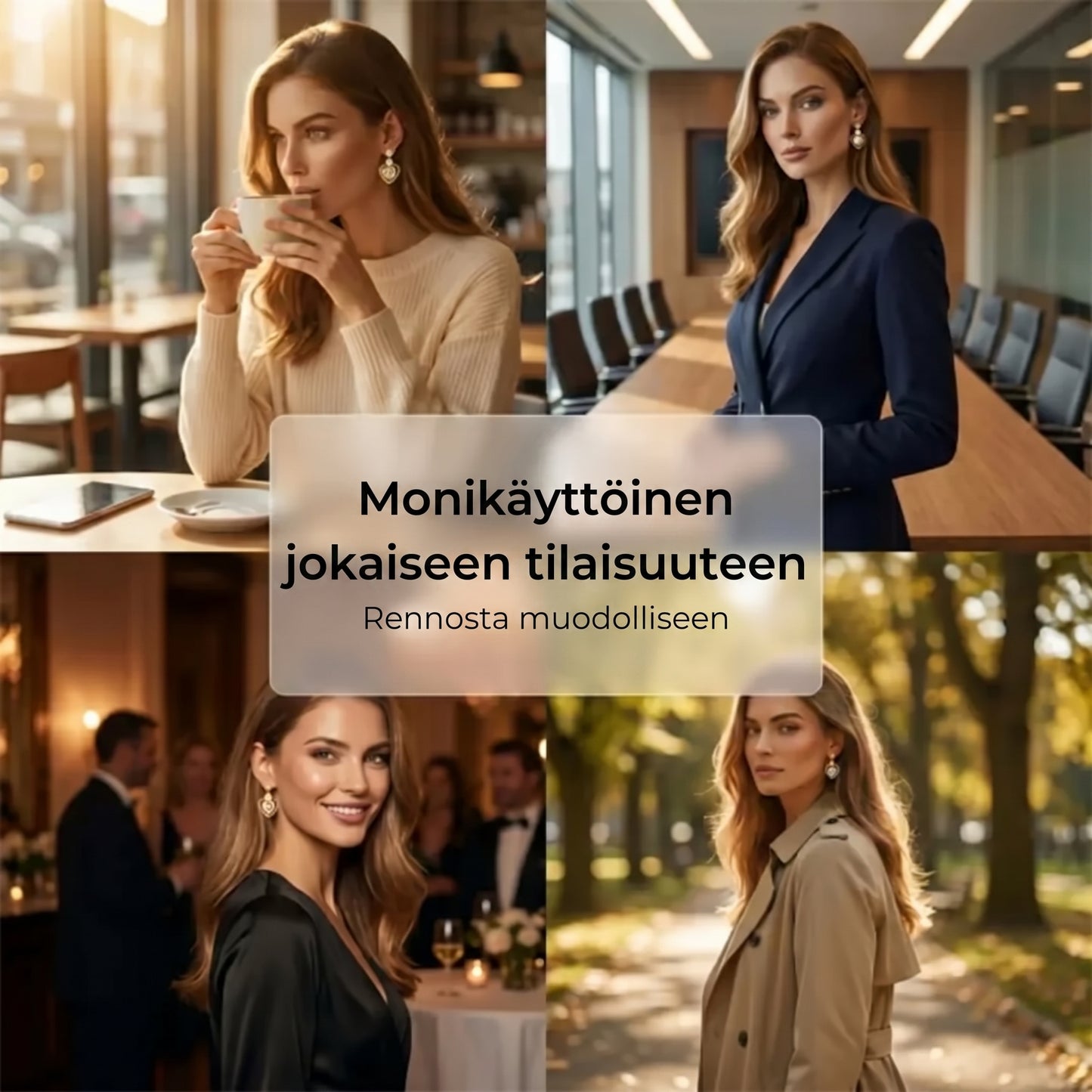 Sydämenmuotoiset riippukorvakorut 1 pari