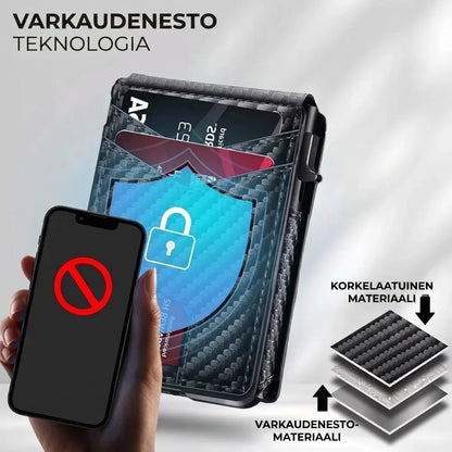 RFID-miesten lompakko pop-up-korttikotelolla