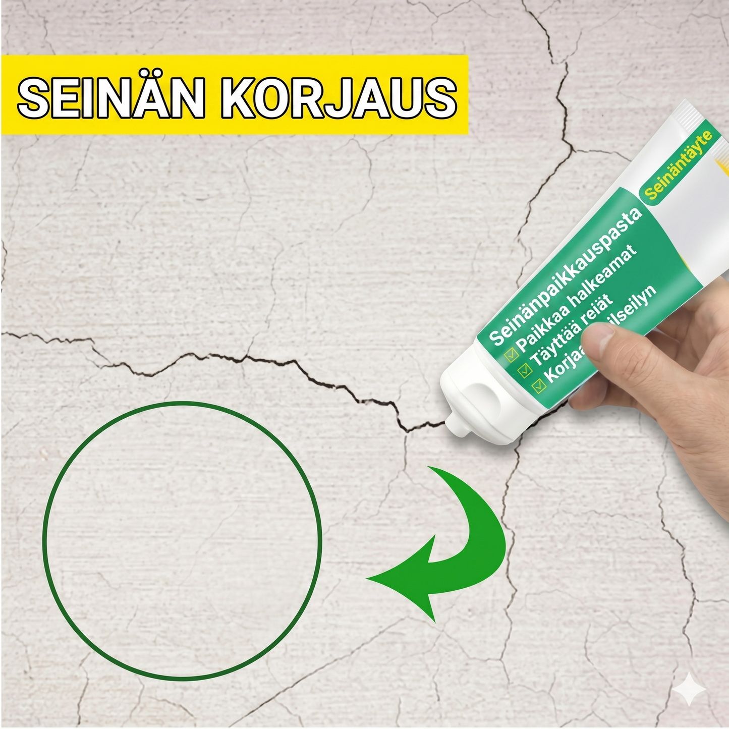 Myrkytön seinänpaikkausaine
