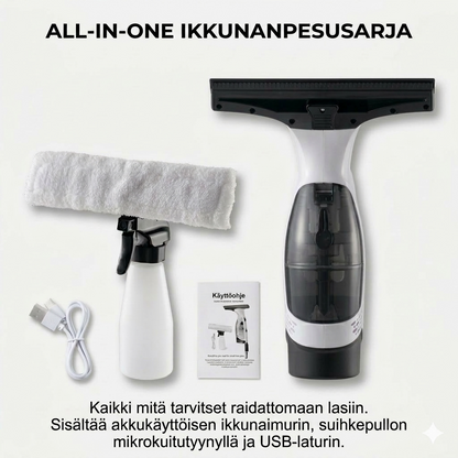 Sähköinen ikkunapesuri jatkovarrella