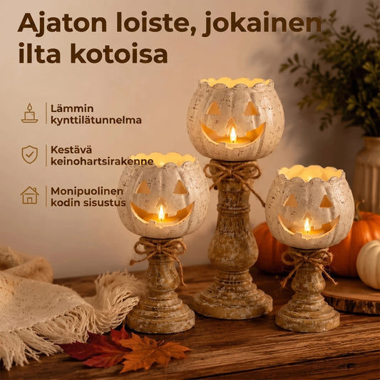 Halloween-kurpitsakynttilänjalka