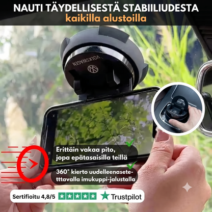 T80 Pro kääntyvä ja personoitava auton puhelinteline