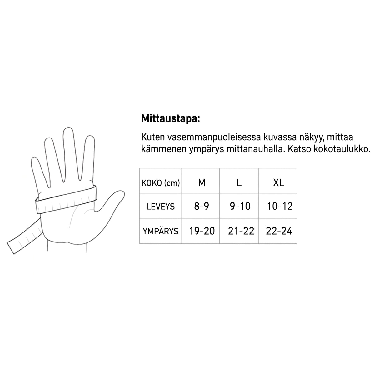 Lämpöhanskat 3M Thinsulate eristyksellä