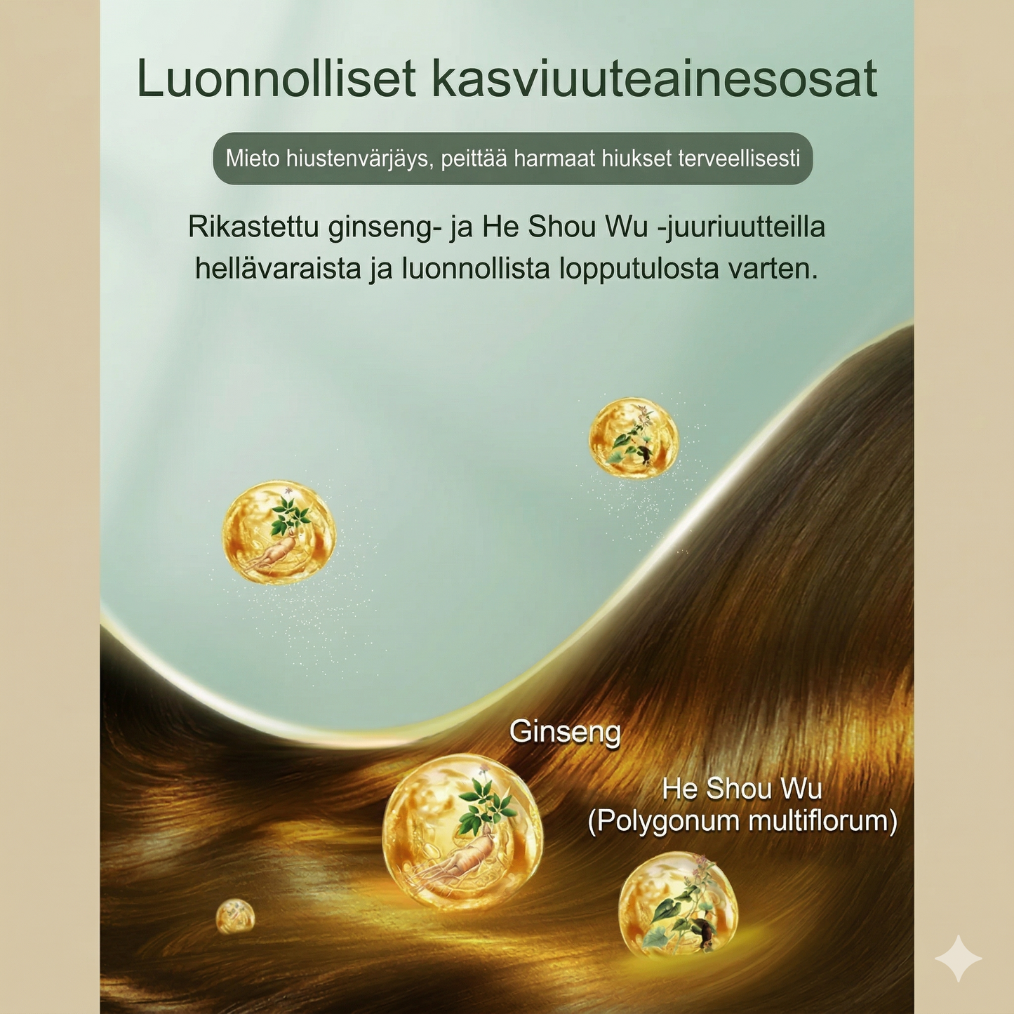 Fruit Essence -kampa hiusten värjäykseen