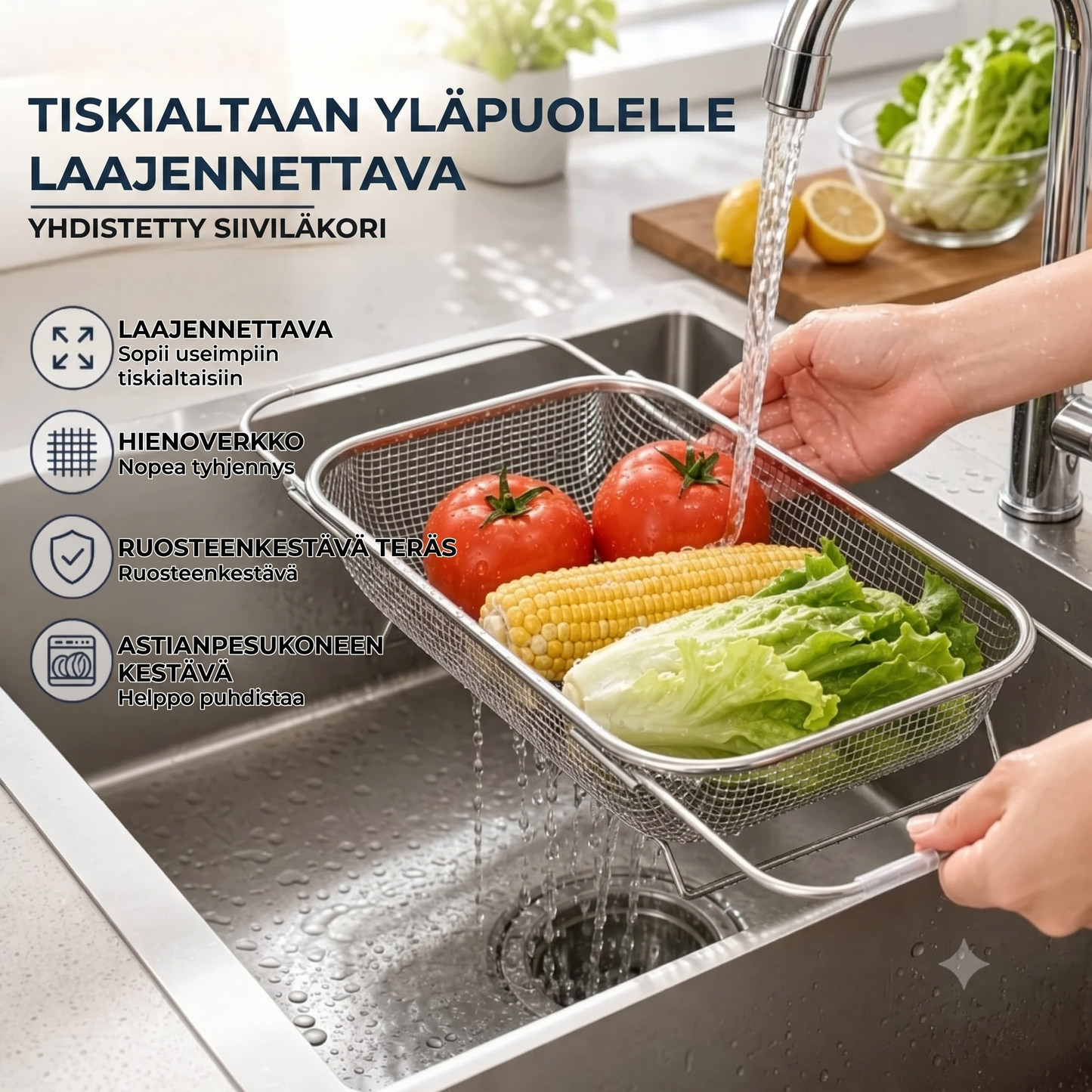 Ulosvedettävä altaan sihti
