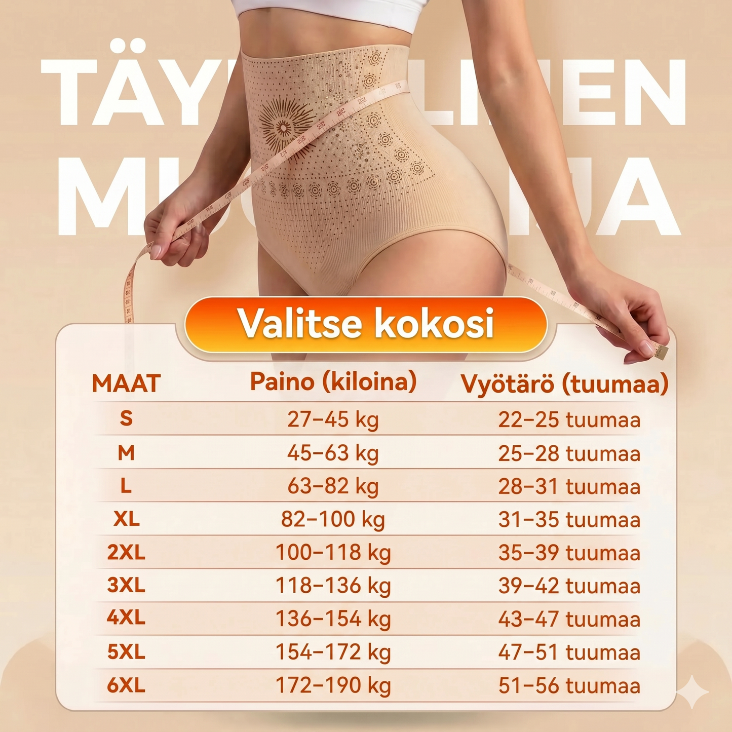 Muotoilevat korkeavyötäröiset shortsit