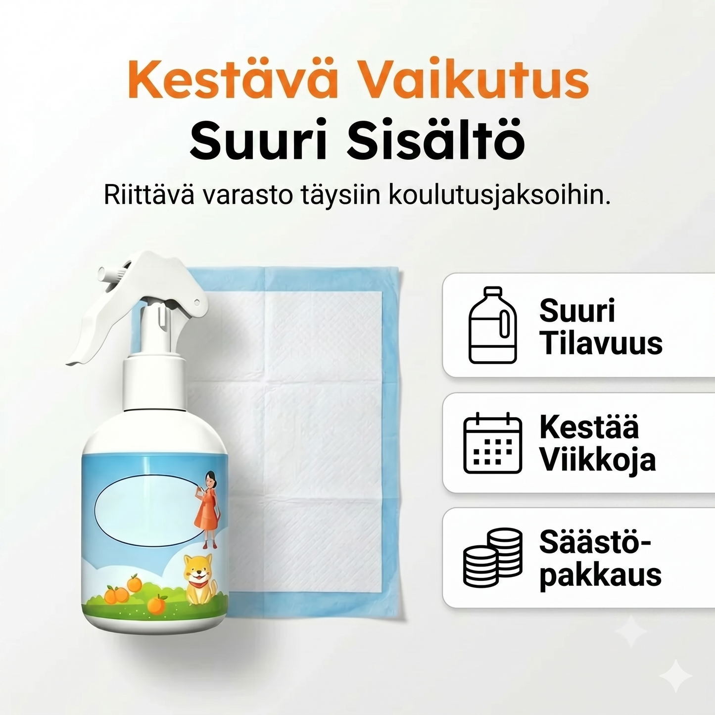 Tämä suihke houkuttelee koirasi tai kissasi oikeaan paikkaan