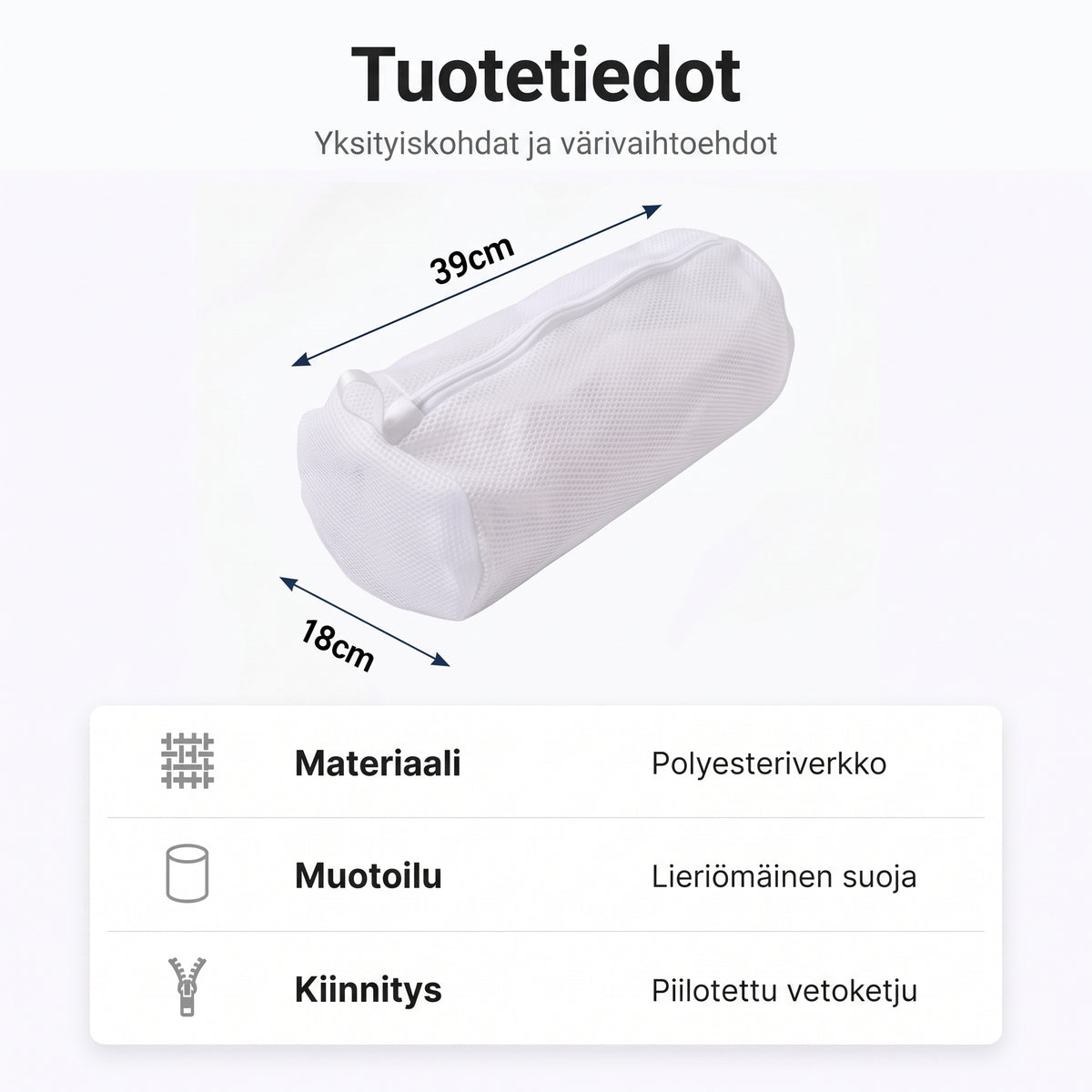 Verkkokankainen kenkien pesupussi pesukoneeseen