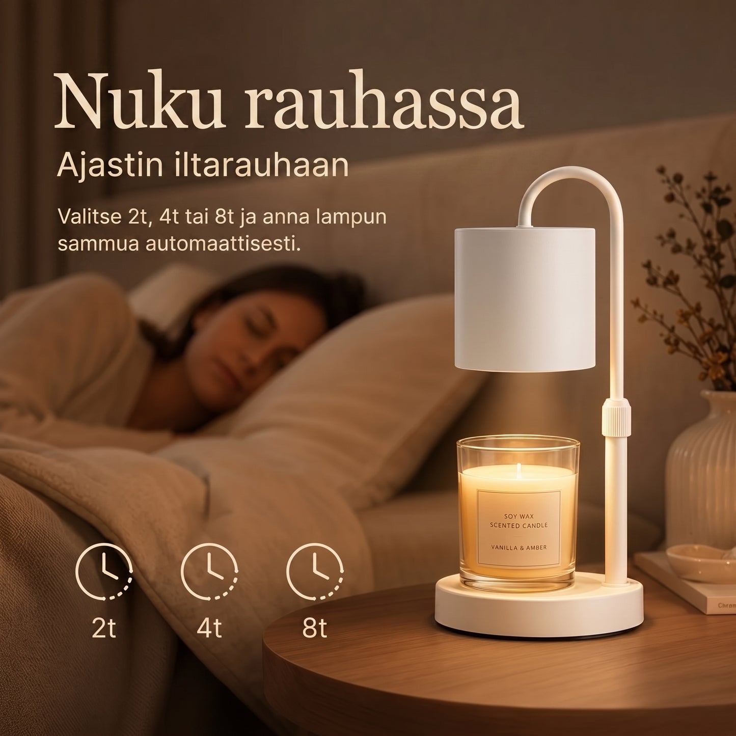Kynttilänlämmitinlamppu ilman avotulta