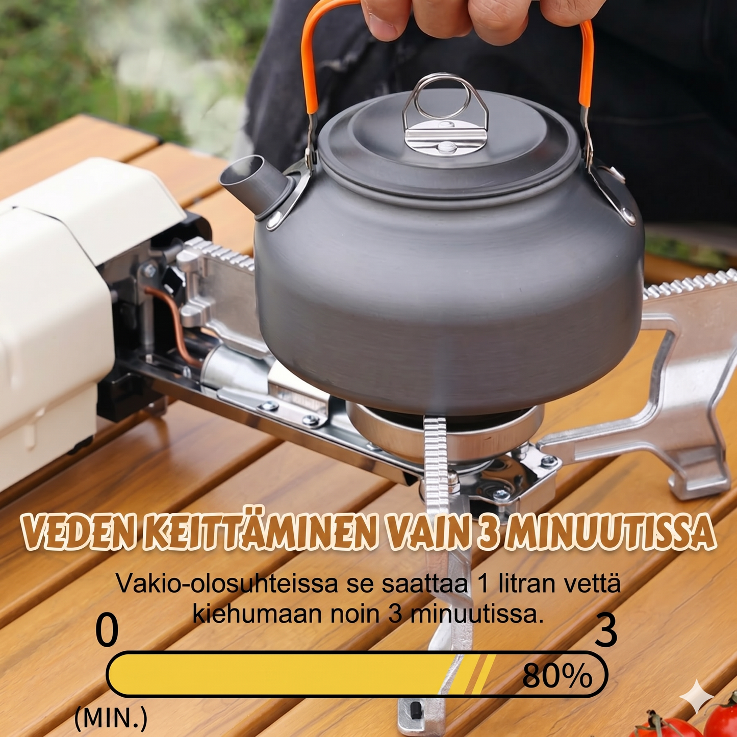 Kannettava kokoontaitettava lämmitin