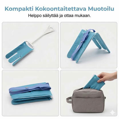 Sukkaanvetolaite vetolenkeillä ilman kumartumista