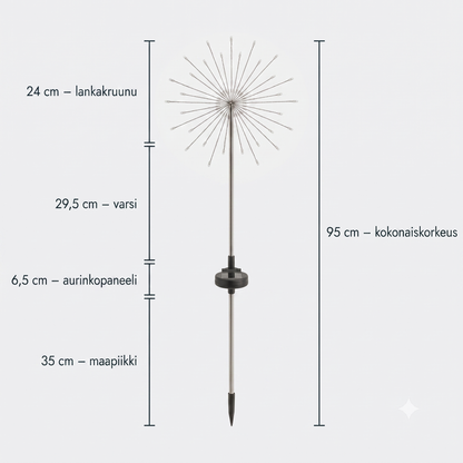 Koristeelliset aurinkokennovalot