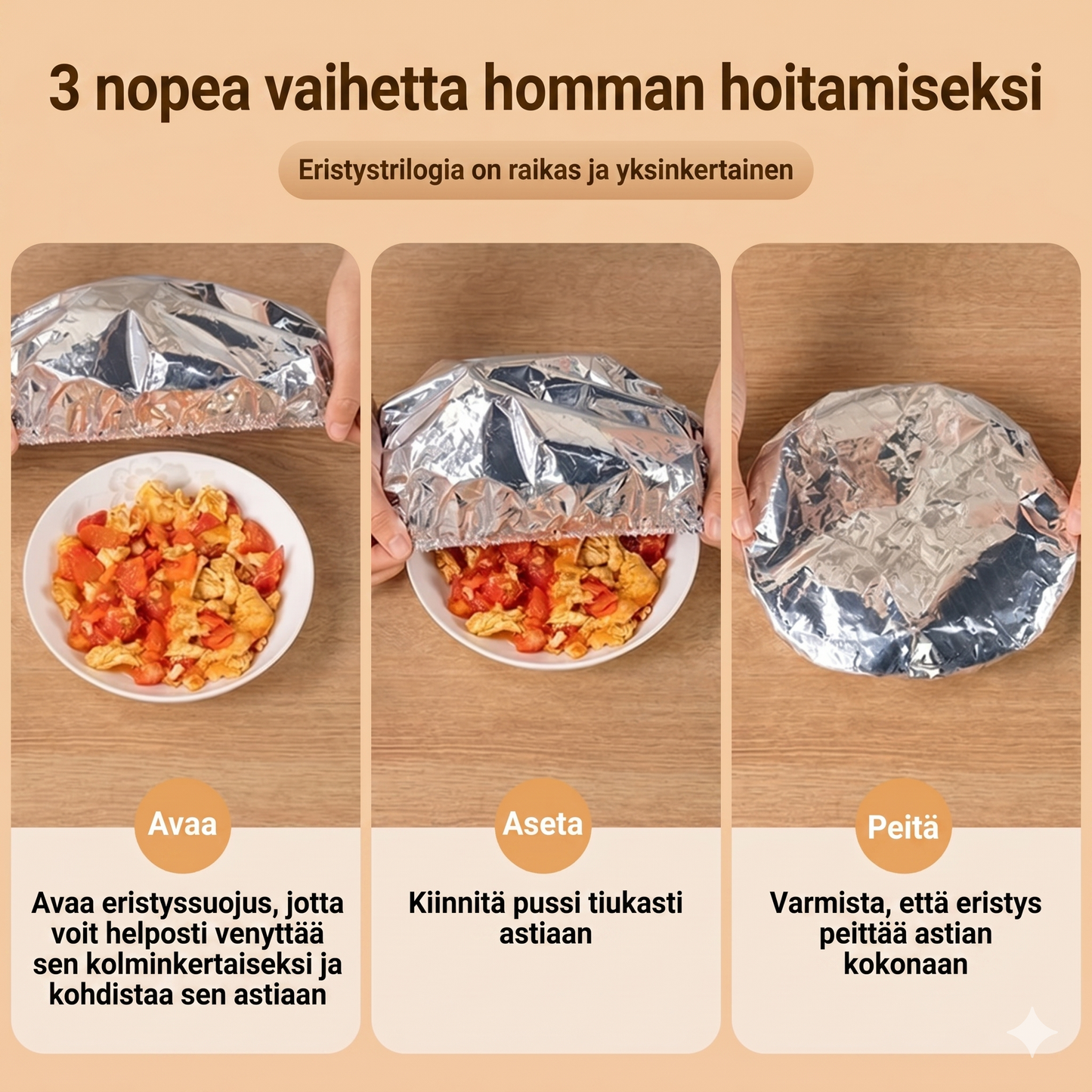 Ammattimaiset alumiinifoliosta valmistetut eristyspussit mikroaaltouunitoiminnolla - 50 kappaleen setti