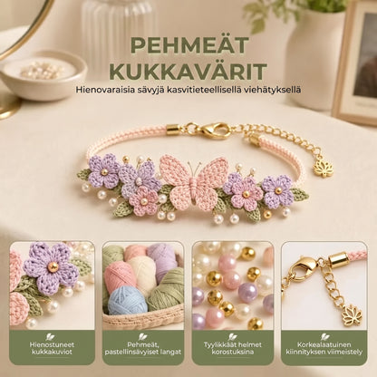 DIY-virkkaussetti rannekorujen tekemiseen