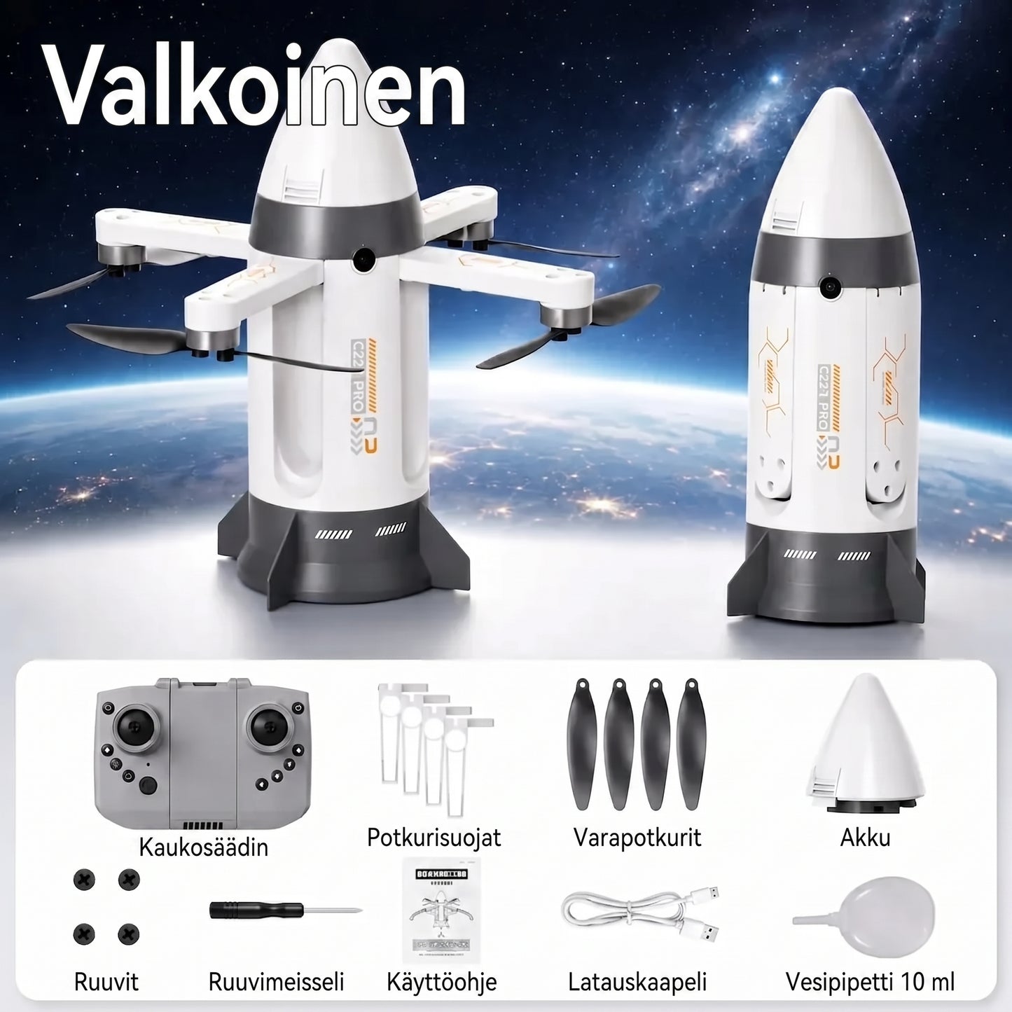 Epic SpaceCraft radio-ohjattava avaruusraketti