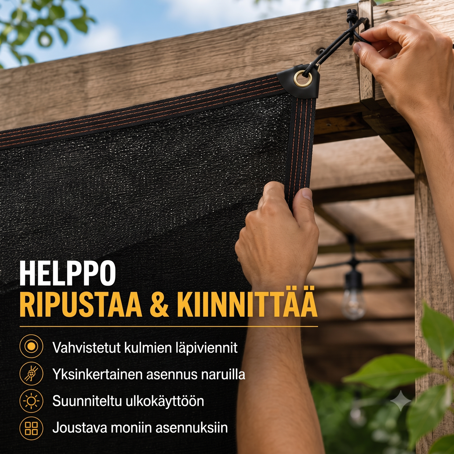 Aurinkosuojattu yksityisyysverkko