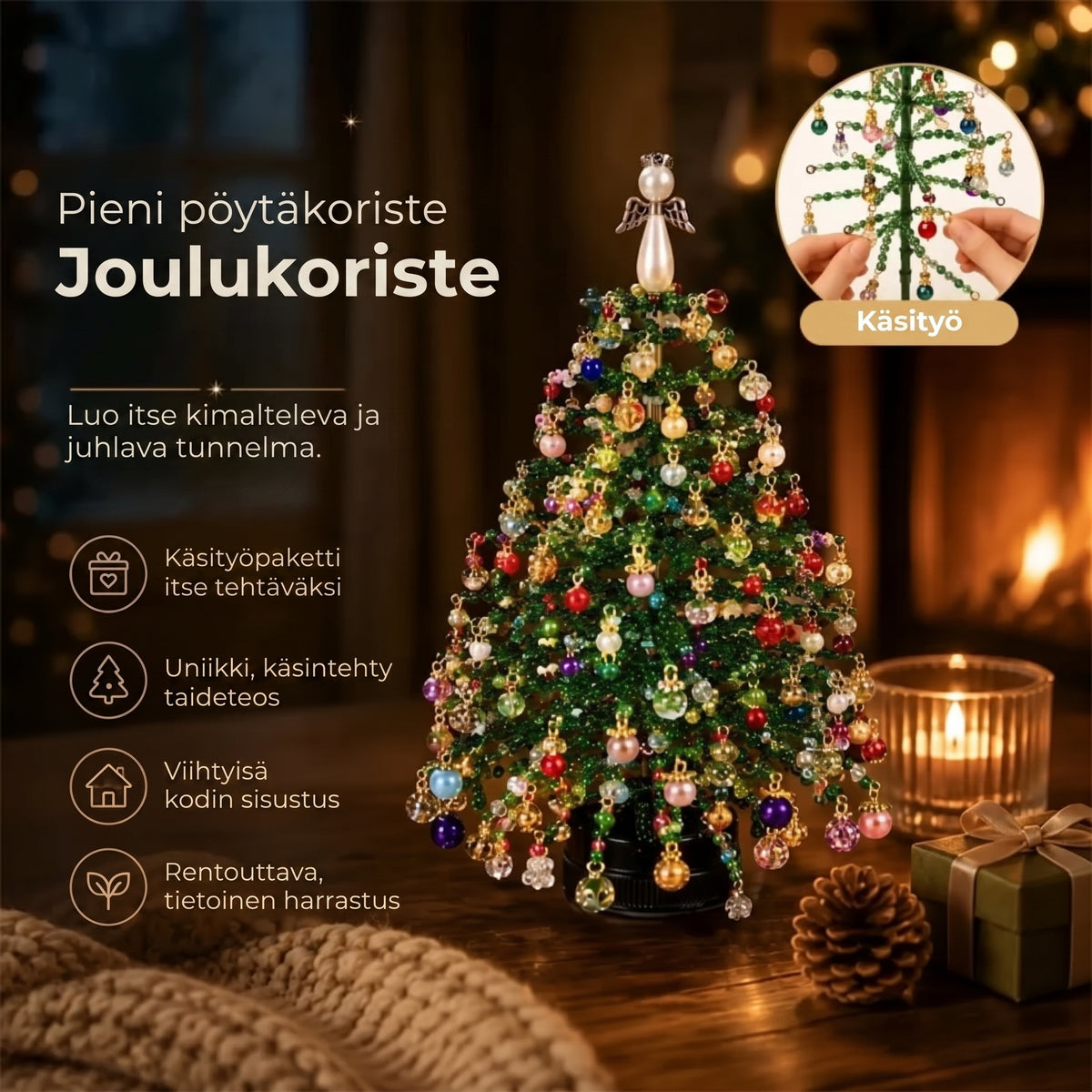 DIY-helmijoulukuusisetti