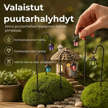 Valaisevien minikasvil lyhtyjen 7 kappaleen setti