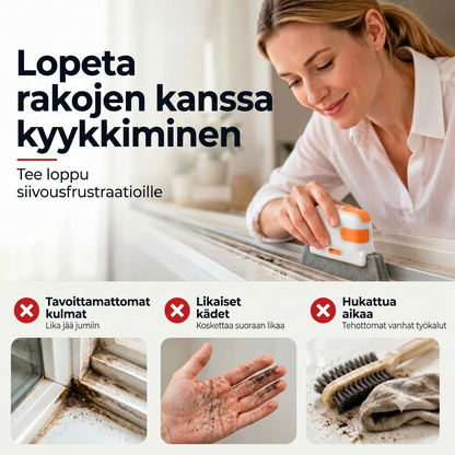 Monikäyttöinen kiskojen ja rakojen puhdistin 3 in 1