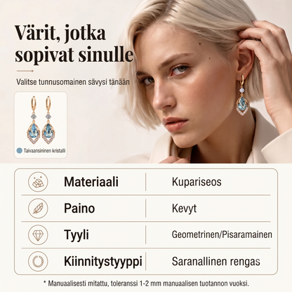 Taivaansiniset roikkuvat korvakorut