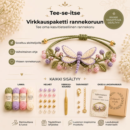 DIY-virkkaussetti rannekorujen tekemiseen