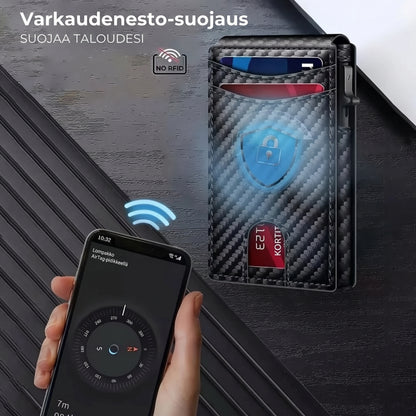 RFID-miesten lompakko pop-up-korttikotelolla