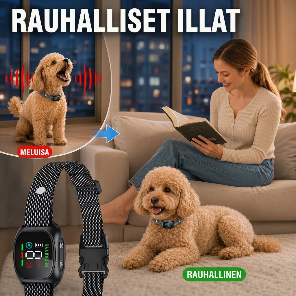 Älykäs haukunestopanta koirille