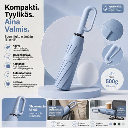 Automaattinen myrskysateenvarjo UV-suojalla