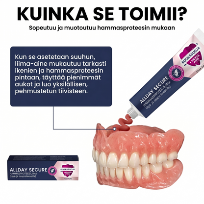 Allday Secure – vahva hammasproteesiliima