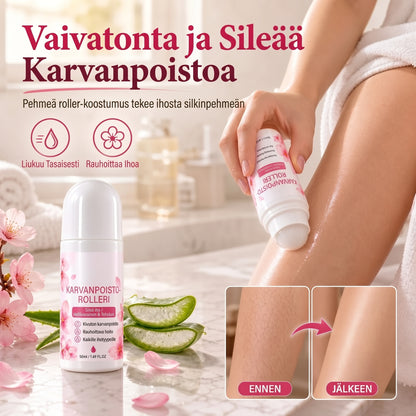 Roll on karvanpoistogeeli kirsikankukalla