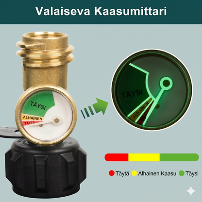 Yleismallinen propaanisäiliön mittari 5–40 paunan nestekaasusäiliöille