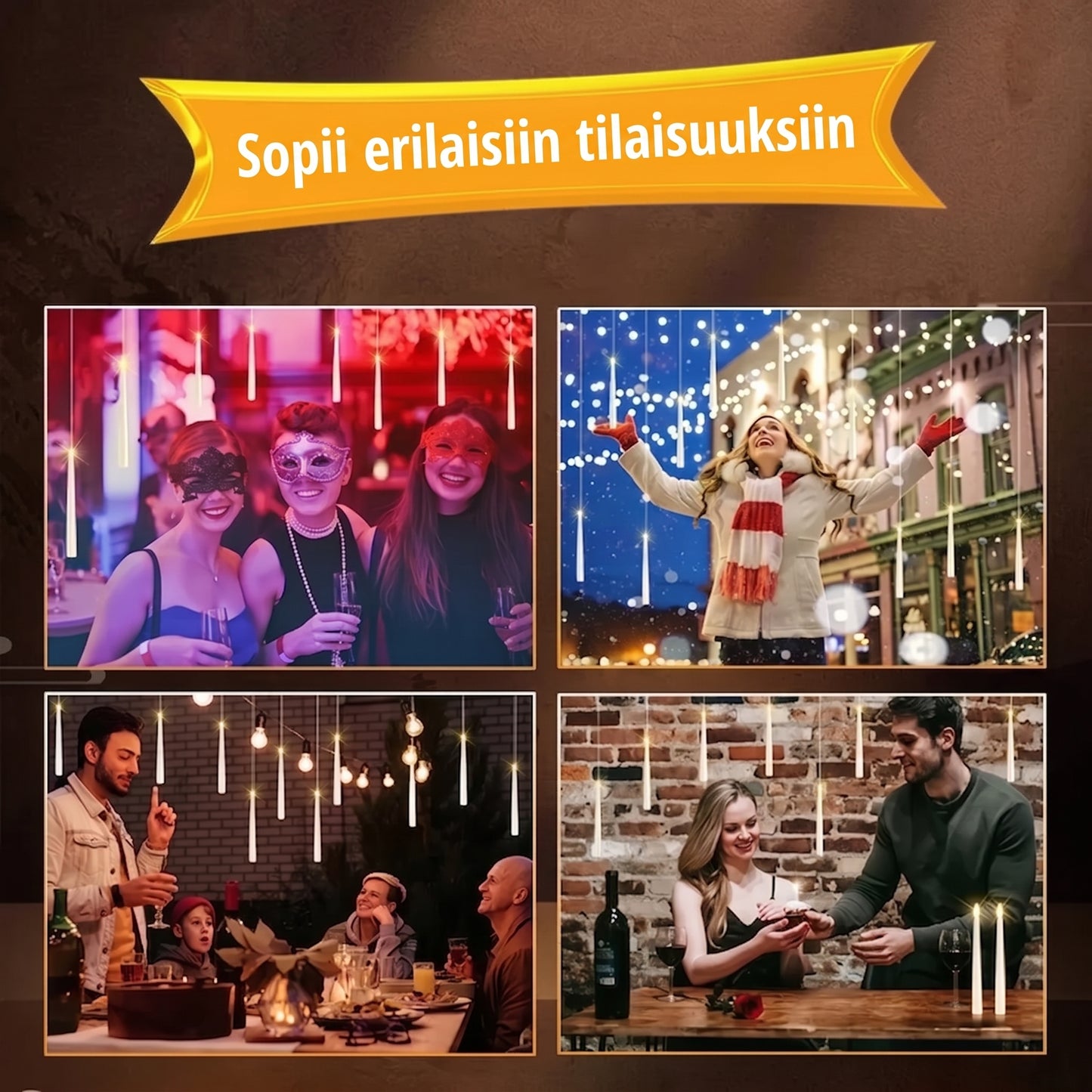 Leijuvat LED-kynttilät taikasauvalla