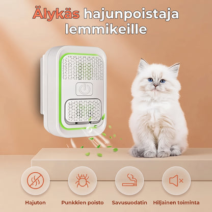 Ionisoiva ilmanpuhdistin lemmikkien hajujen vähentämiseen