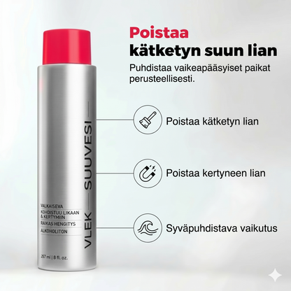 Tahroja poistava valkaiseva suuvesi