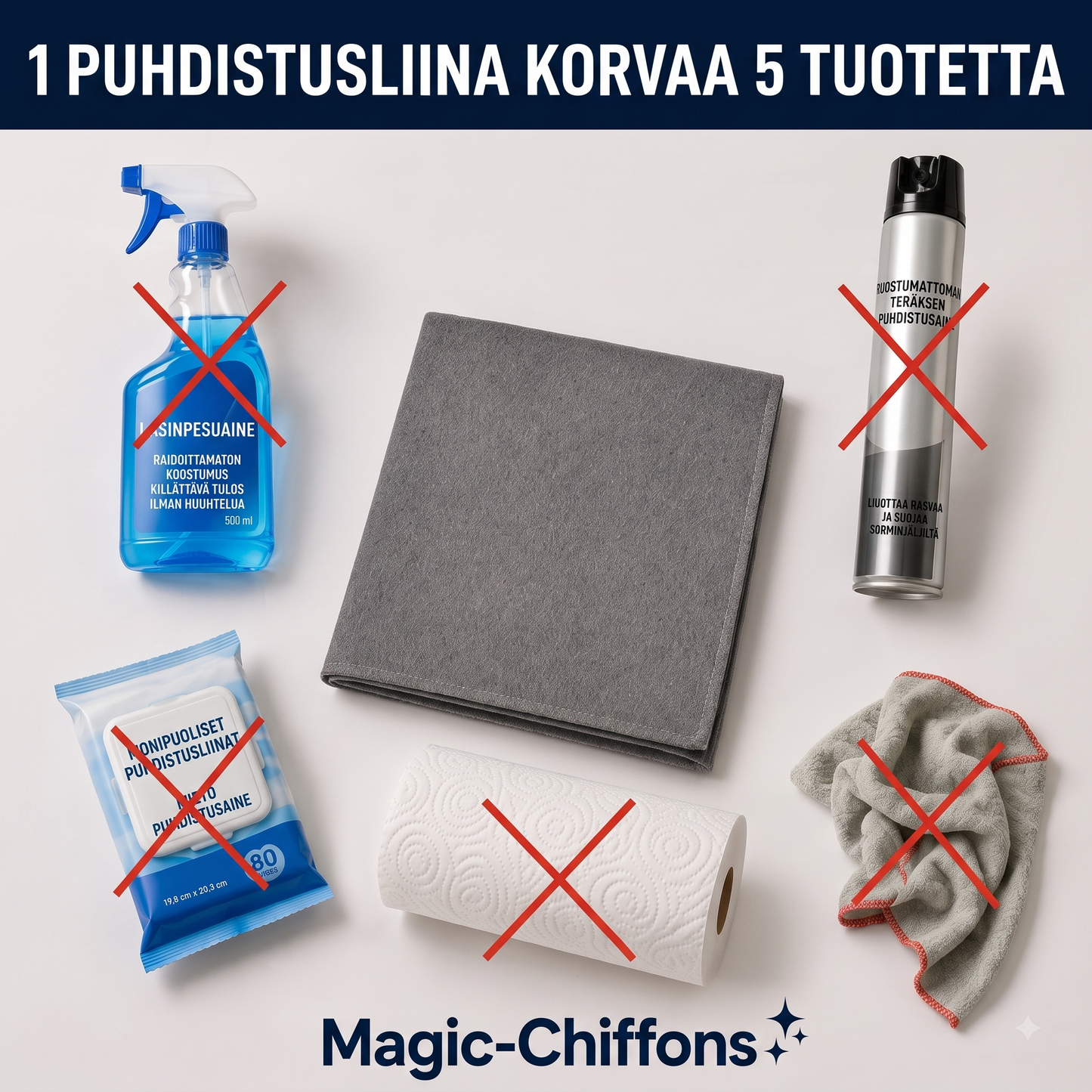 10 kpl mikrokuituliinoja