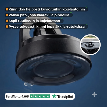T80 Pro kääntyvä ja personoitava auton puhelinteline