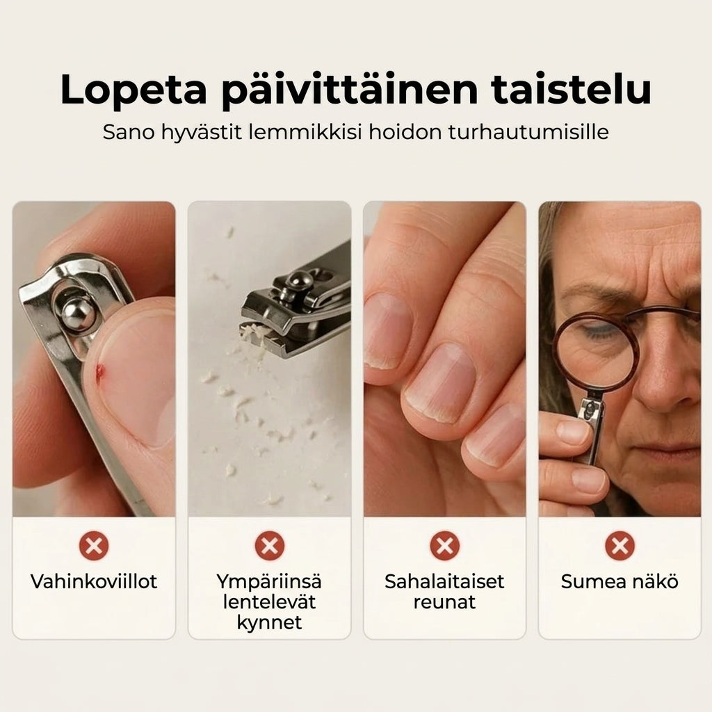 Sähköinen kynsileikkuri kynsiviilalla