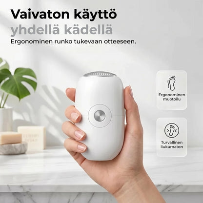 Sähköinen kovettumien poistaja jaloille
