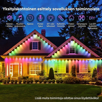 Älykäs RGB-valosarja ulkokäyttöön sovellusohjauksella