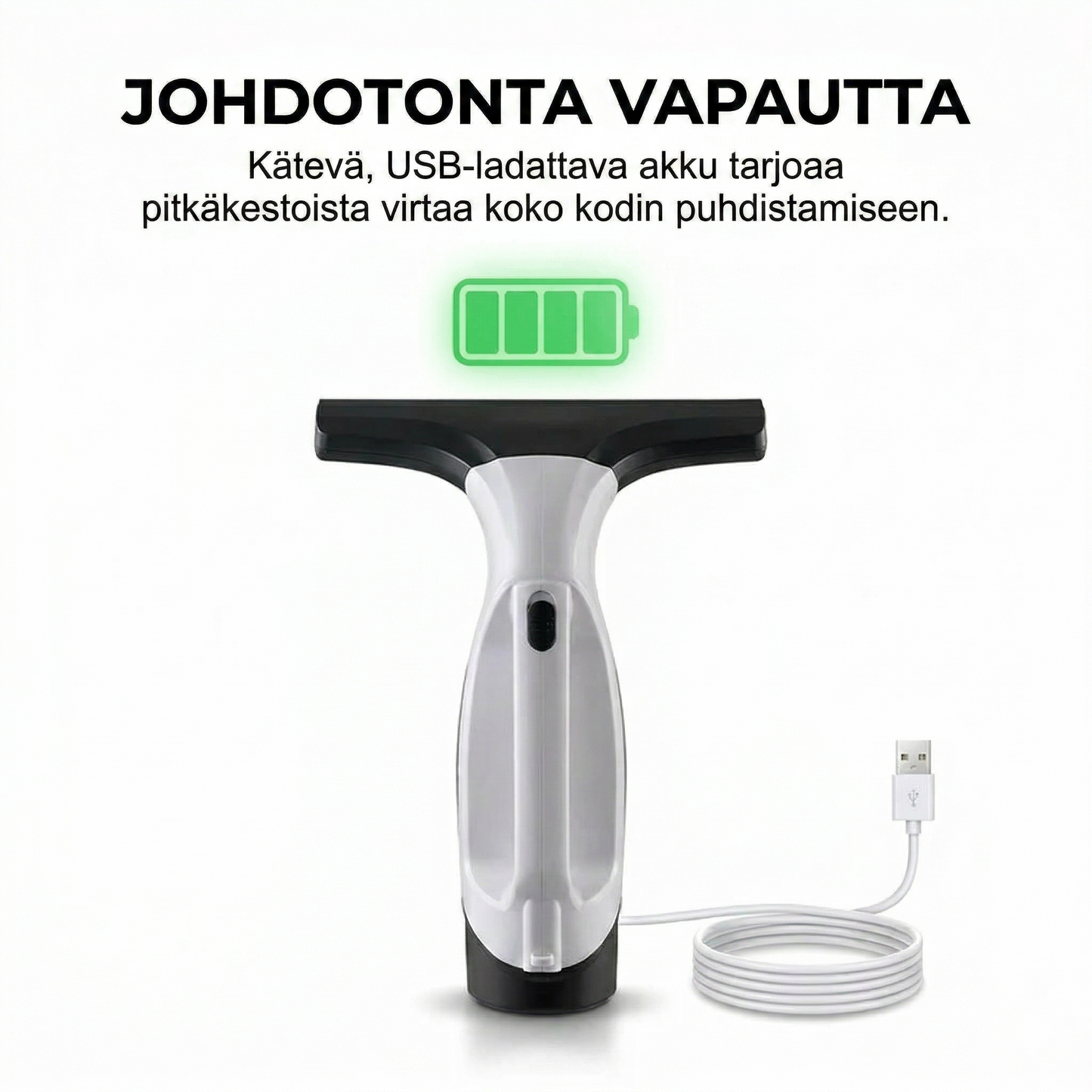Sähköinen ikkunapesuri jatkovarrella