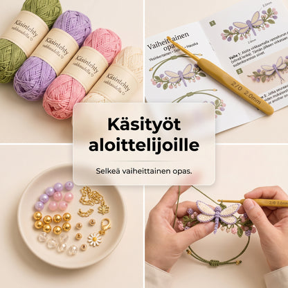 DIY-virkkaussetti rannekorujen tekemiseen