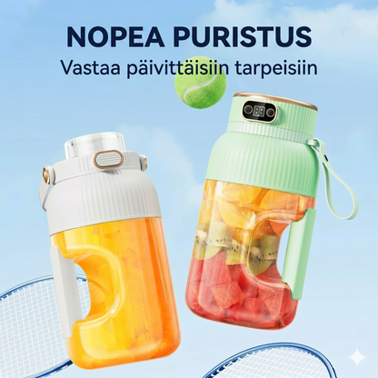Monitoiminen kannettava mehukuppi