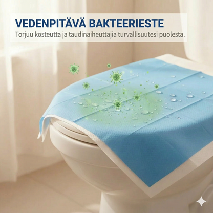 Kertakäyttöiset vedenpitävät wc-istuimen suojat