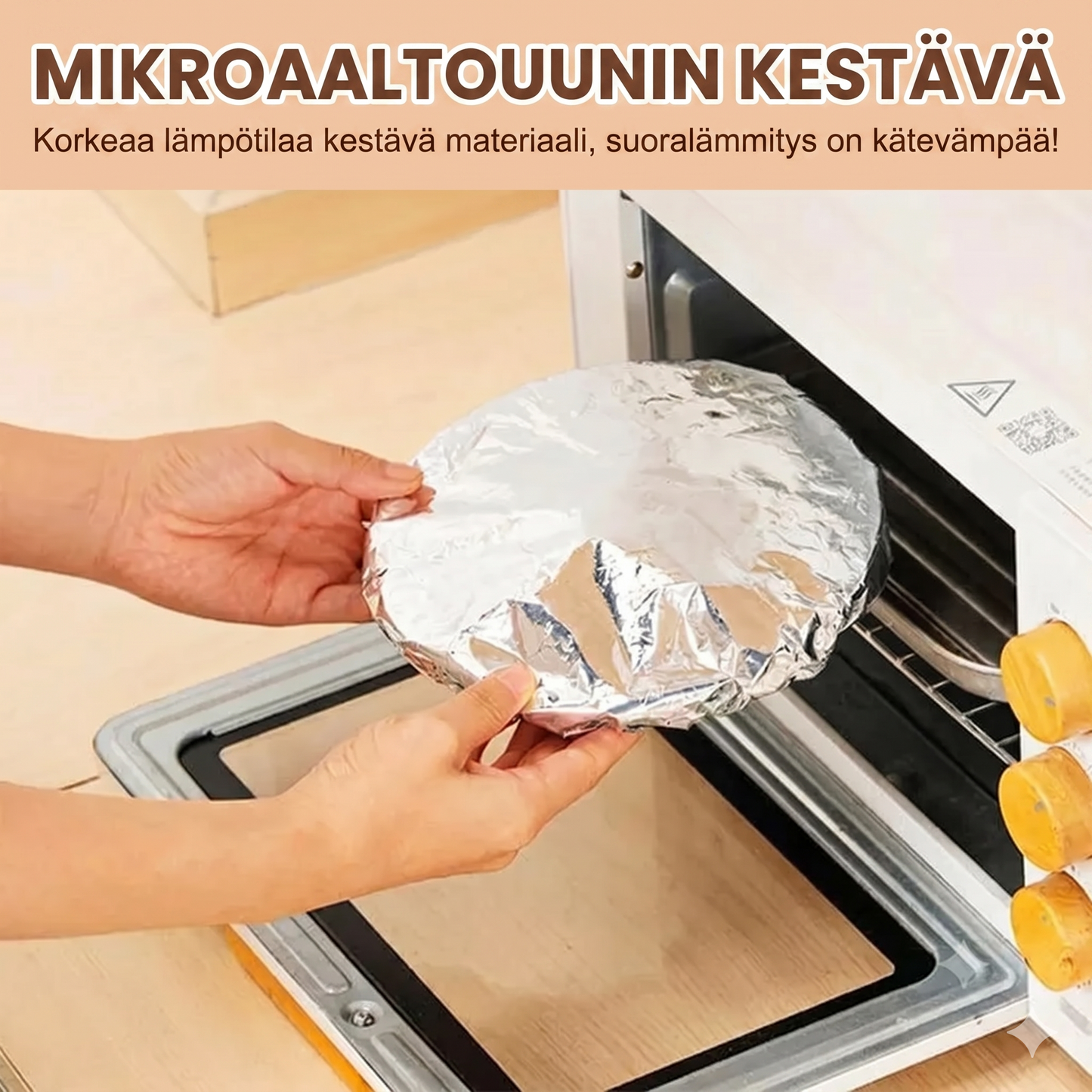 Ammattimaiset alumiinifoliosta valmistetut eristyspussit mikroaaltouunitoiminnolla - 50 kappaleen setti