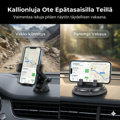360° kääntyvä puhelinpidike kojelaudalle