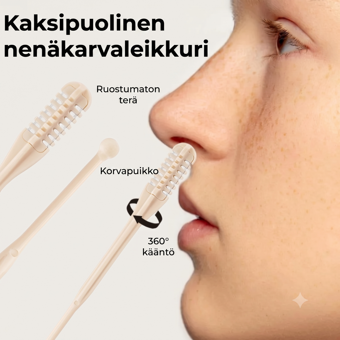 Manuaalinen nenä- ja korvakarvatrimmeri (10 kpl)